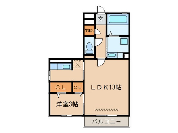 フェリーチェⅠの物件間取画像